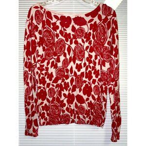 Charter Club Red White Sweater — Large